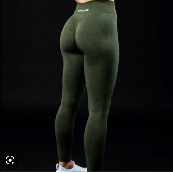 Alphalete Amplify Dusty Green Oak Evergreen Legging- Size XS - Image 2