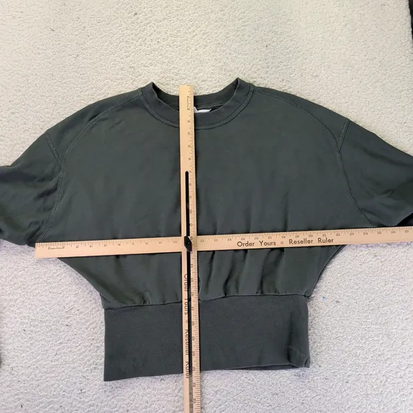 Athleta Retroplush Dolman Sweatshirt Dark Green SP23 531809‎ Womens Small - Image 3