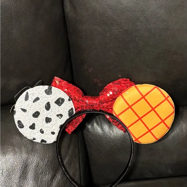 Disney Toy Story Woody Jessie red bow Ears headband and matching scrunchie set - Image 6