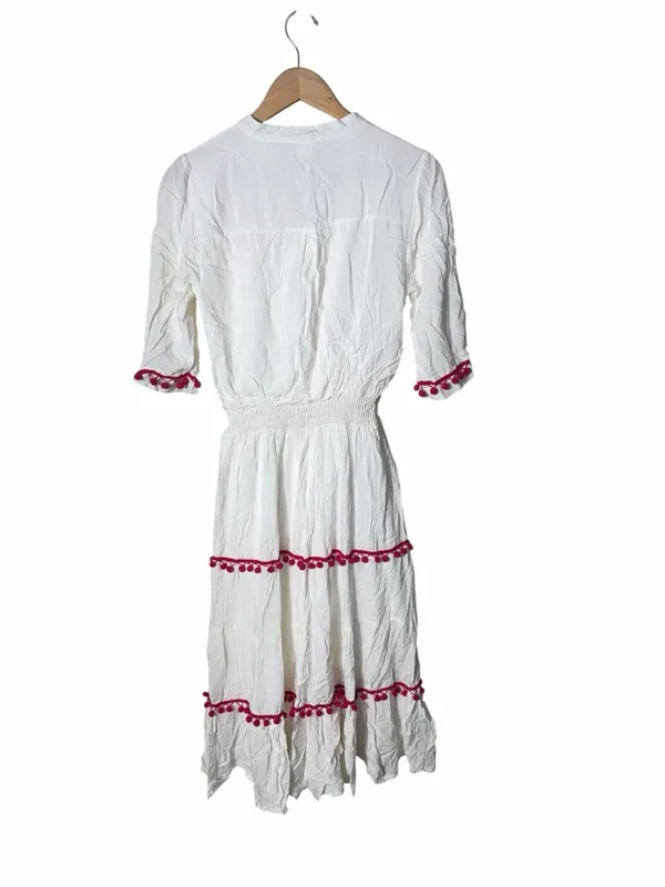 New Chicwish Stay Romance Embroidered Maxi Dress Size XS Boho Summer - Image 3