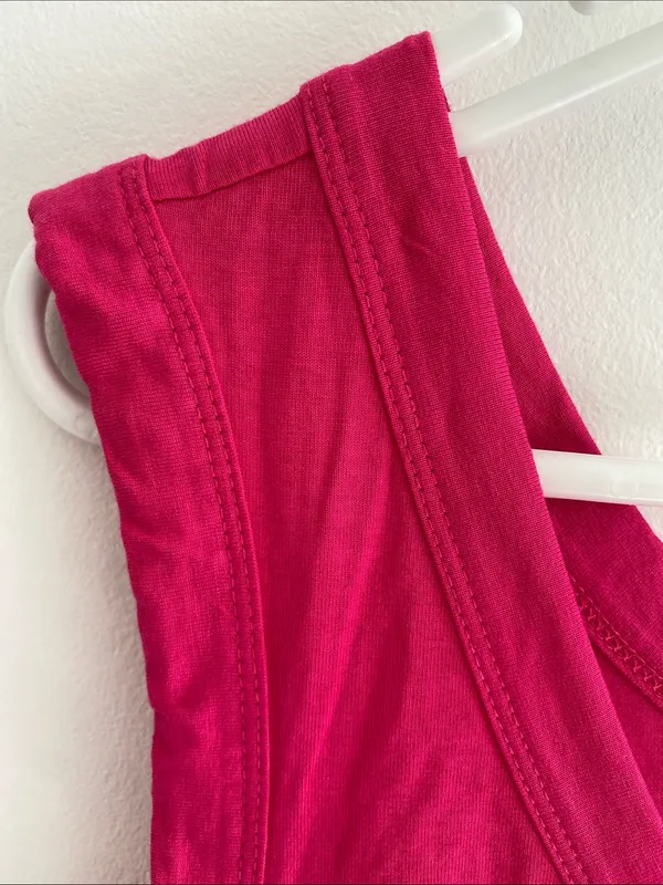 Anatomie Relaxed Made in Italy Tank T-Shirt Pink Size XL - Image 3