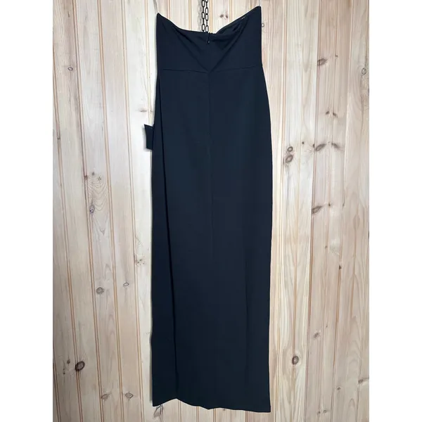 NWT Lulus After Hours Black Strapless Ruffled Maxi Dress Party Holiday Size S - Image 5