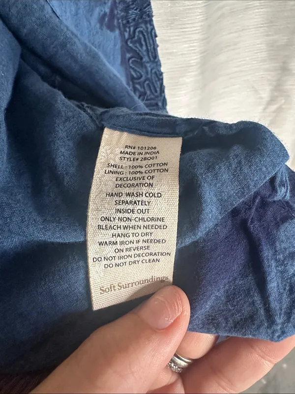 Soft Surroundings Navy Embroidered Open-Front Cropped Jacket - Image 9