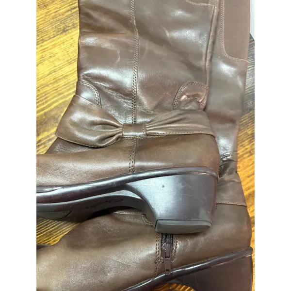 Clarks Brown‎ Tall Boots Size 10 - Image 6