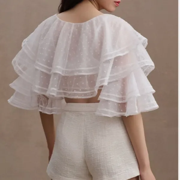 Nwt Bhldn Florence Tiered Bridal Topper - Image 4