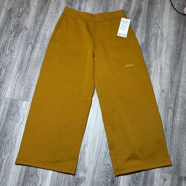 Lululemon Big Cozy Oversized Wide-Leg Pant Regular Melt Mustard Yellow‎ L - Image 4