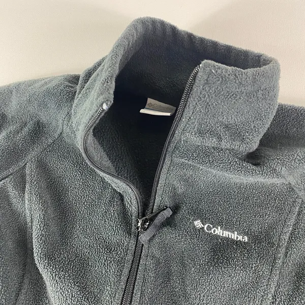 Columbia Jacket Womens‎ Medium Black Fleece Full Zip Sweater Zip Pockets Ladies - Image 2