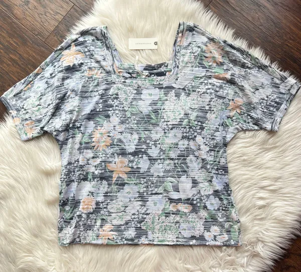 Anthropologie Deedee Floral Motif Dolman-Sleeved Top - Image 4
