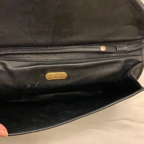 Fendi clutch with crossbody strap - Image 11