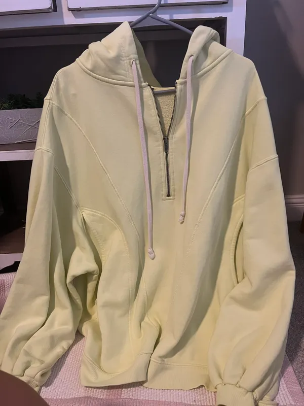 Free People Lime Quarter Zip - Image 5