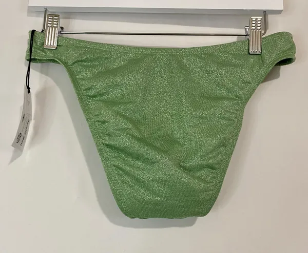 Shade & Shore Women’s Low Coverage Cheeky Bikini Bottom Green Size Medium NWT - Image 5