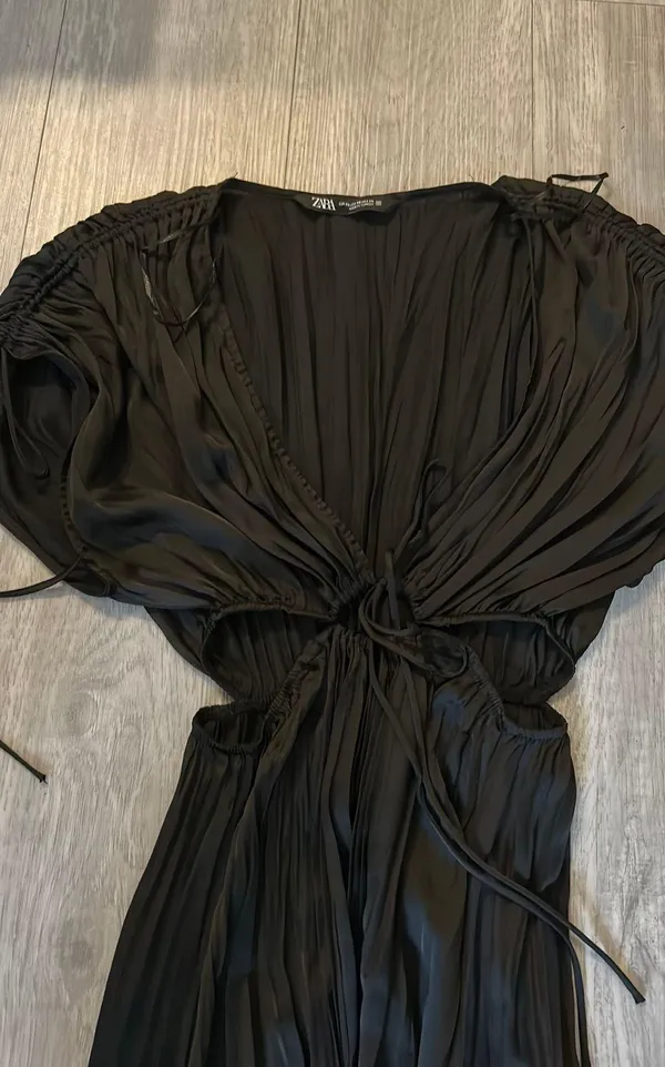 Zara Black Maxi Dress - Image 3
