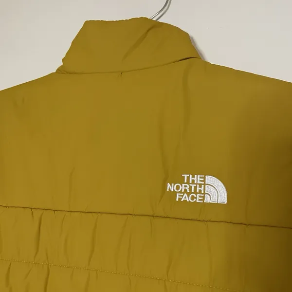 The North Face Yellow full zip lightweight nylon quilted jacket Medium - Image 6