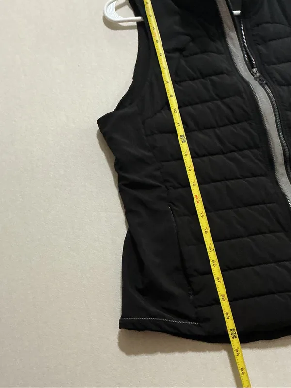 Tangerine Black Quilted Sleeveless Puffer Vest - Image 3