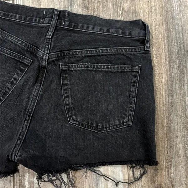 AGOLDE black parker shorts size 27 - Image 6