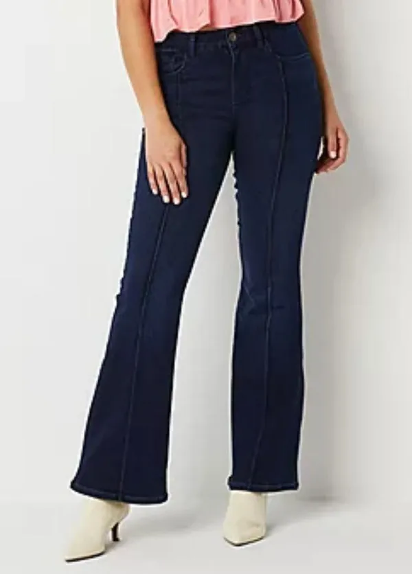 Ryegrass Womens High Rise Flare Leg Jean - Image 3