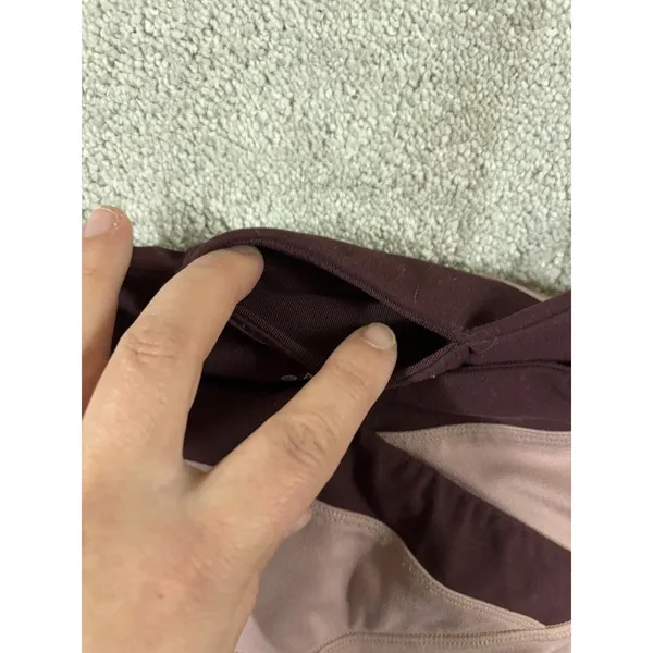 Athleta‎ Women's Size S Chroma 7/8 Ultra Tight Burgundy / Pink 487675 - Image 3