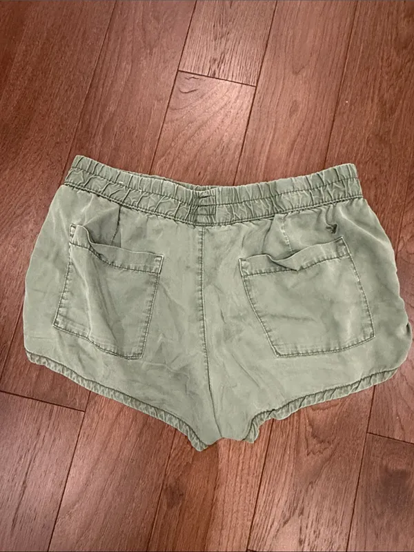 American Eagle Outfitters Green Pull On-Style Shorts Size Large - C27-185 - Image 4