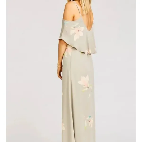 NWT Show Me Your Mumu Caitlin Ruffle Maxi Dress in Lily‎ Showers - Image 7