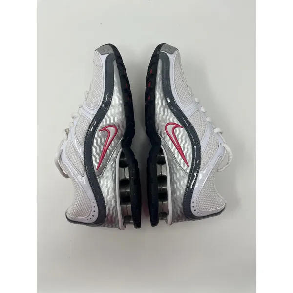 Nike Reax Run 5 Running Shoes Women 5 White Metallic Silver Pink Y2K Retro Gym - Image 5