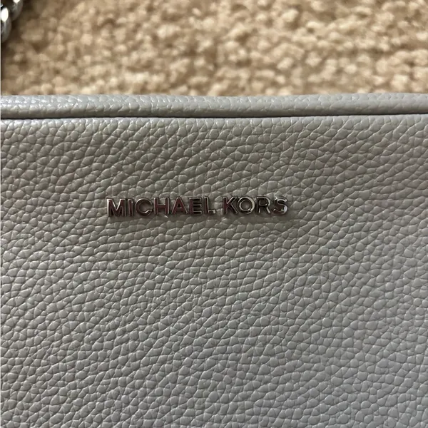Michael Kors Light Gray Crossbody Bag - Image 2
