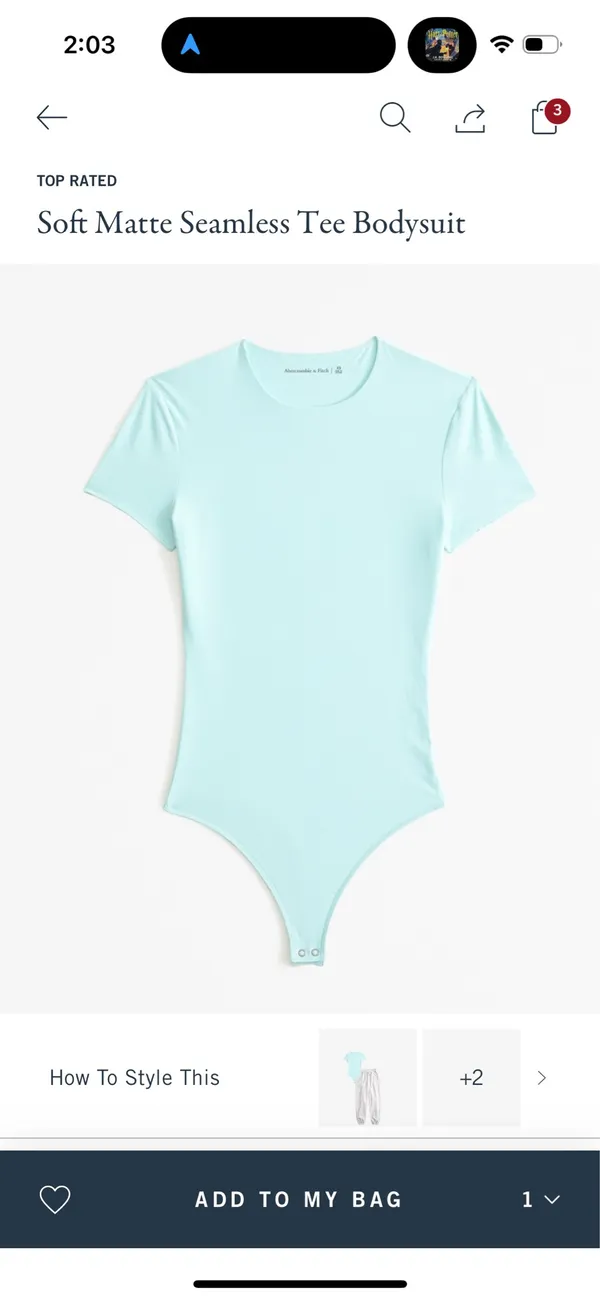 Soft Matte Abercrombie Seamless Bodysuit - Image 3