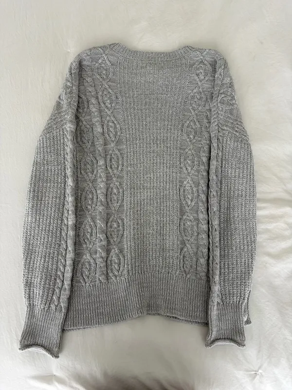 Aeropostale Gray Sweater  - Image 4