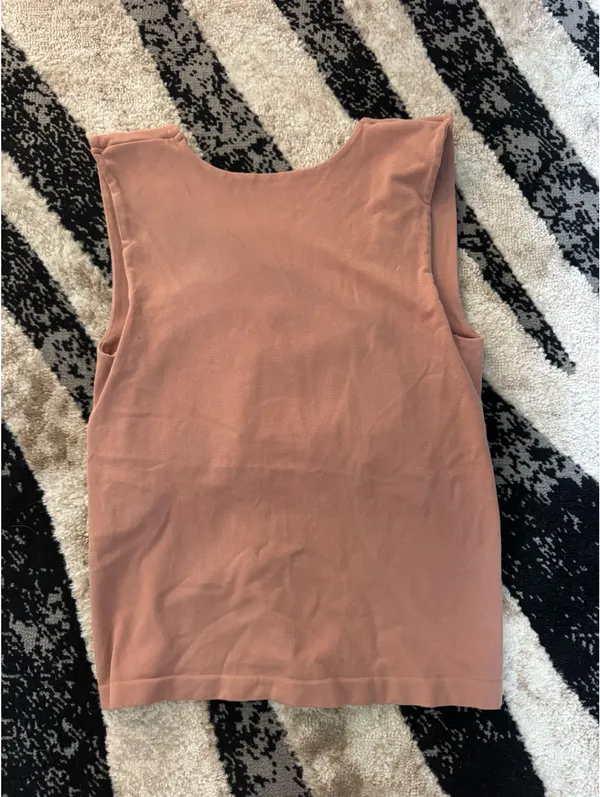 Free People Intimately Tan Pink Fitted Tank Top - Image 2