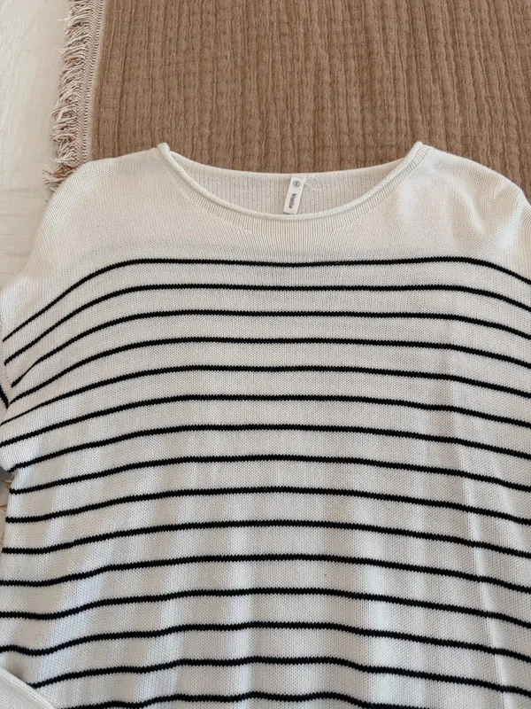 Wishlist Black & White Striped Sweater - Image 6