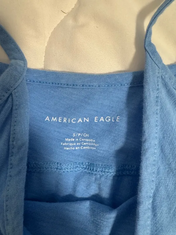 American eagle blue flowy tank - Image 2
