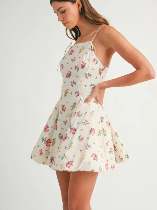 Floral print mini dress Size M - Image 4