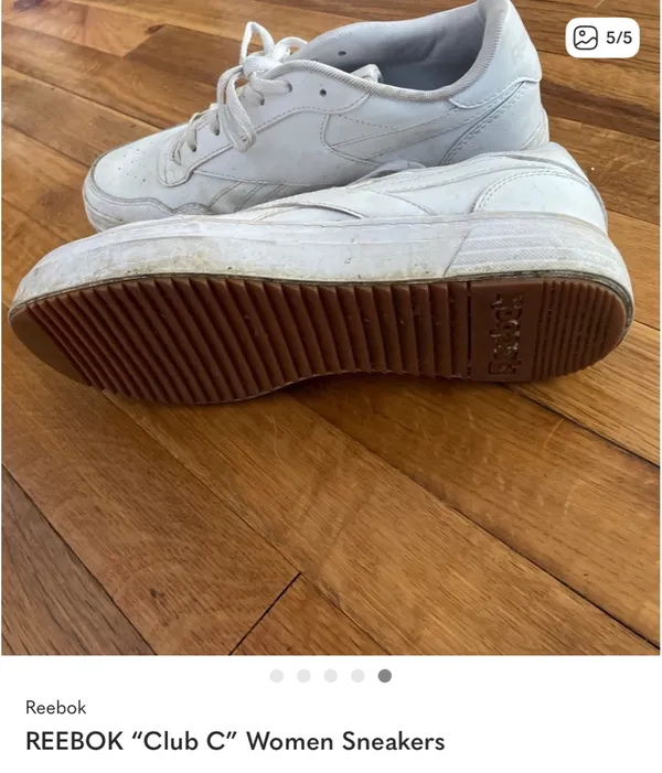 Reebok Club C Sneakers All White - Image 5