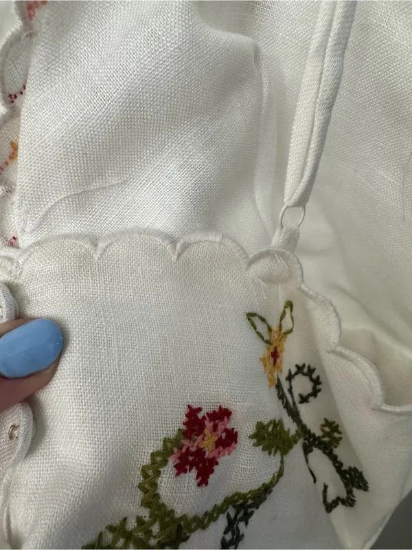 NWT Farm Rio Flower Embroidery Sleeveless Midi Dress | Boho Maxi-Style - Image 8