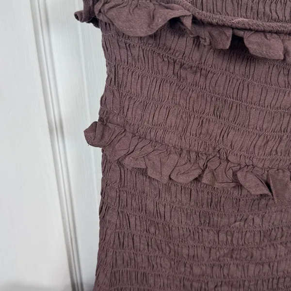American Eagle Smocked Ruffle Mini Dress W2308 Sz M - Image 5