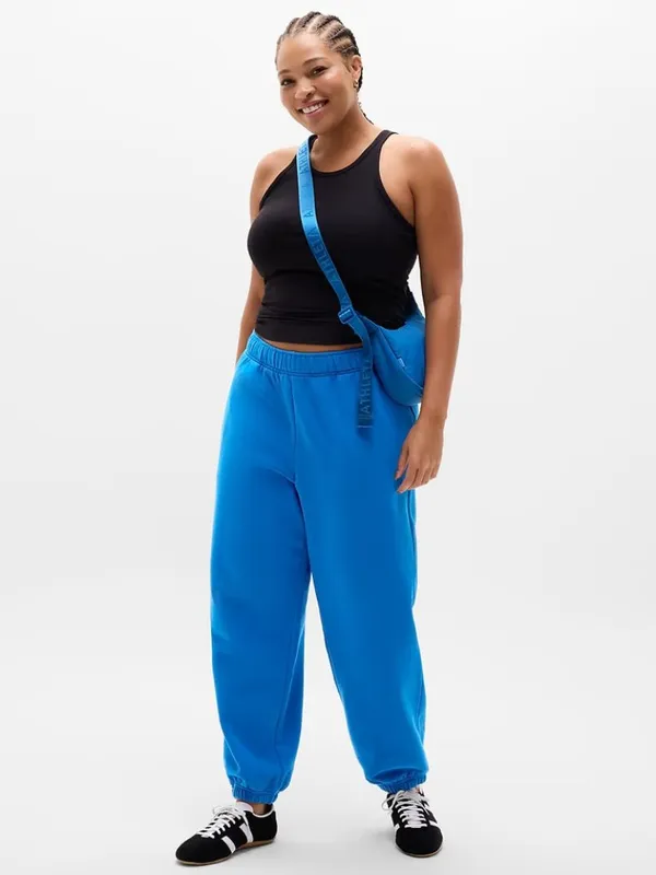 New Athleta S Forever Fleece Jogger Breaker Blue Small Regular - Image 5