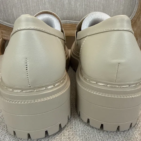 Soda Women's Chunky Platform Loafers White Lug Sole Y2K Style size 7.5 classic preppy - Image 14