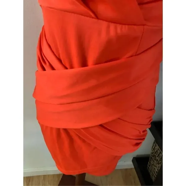 Bloosom Red dress across over size 8 fits like small party dress clubbing - Image 3