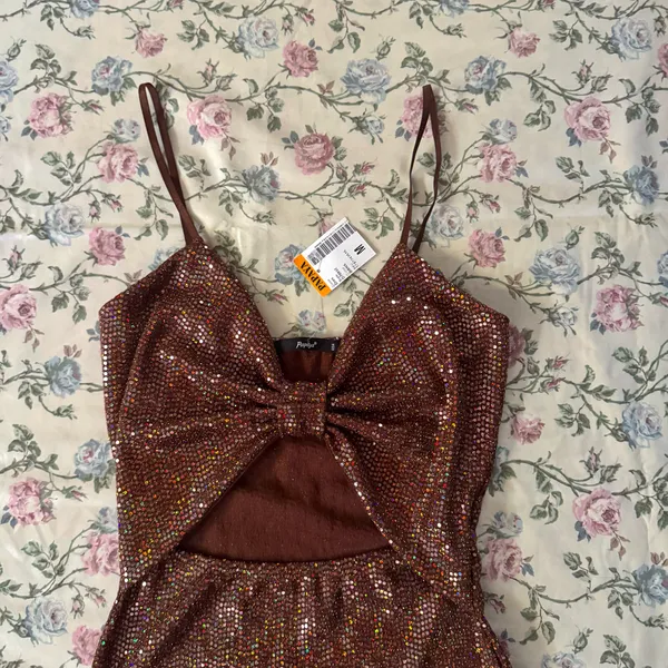 Sheer Dress Papaya  - Image 2