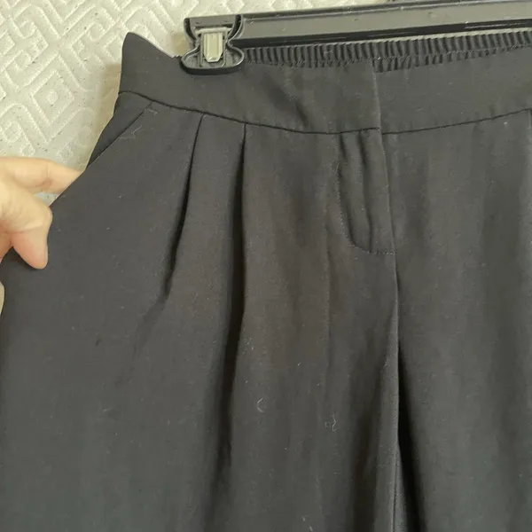 Loft Womens Pants Sz 00 Marisa Pleated Ankle Mid Rise Trousers Cuffed Office - Image 4