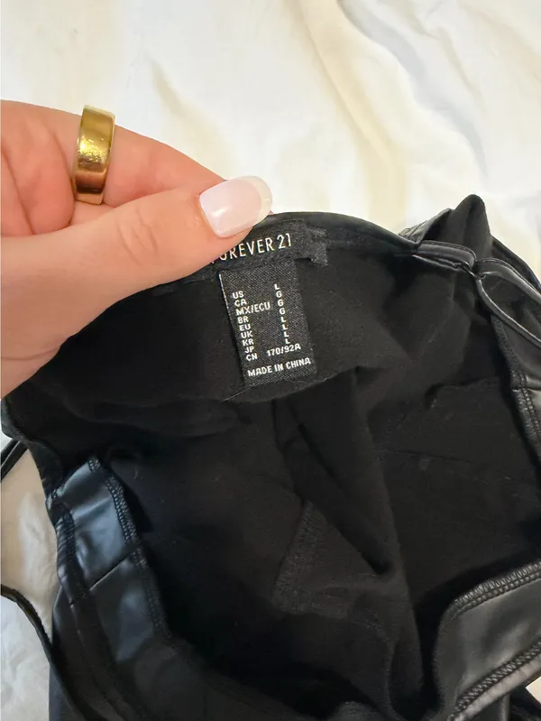 Forever 21 Leather Bodysuit - Image 3