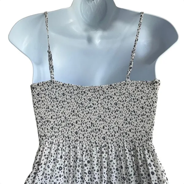 Lush‎ Women Crop Top XS Animal Print Babydoll Smock Bodice Coquette Flirty Y2K - Image 4