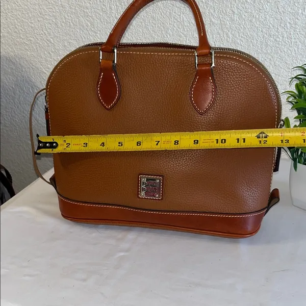 Dooney & Bourke Brown Leather Satchel used good condition - Image 5
