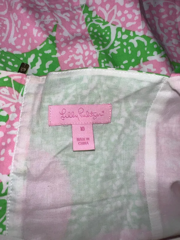 Lilly Pulitzer Dress Pink and green - Image 8