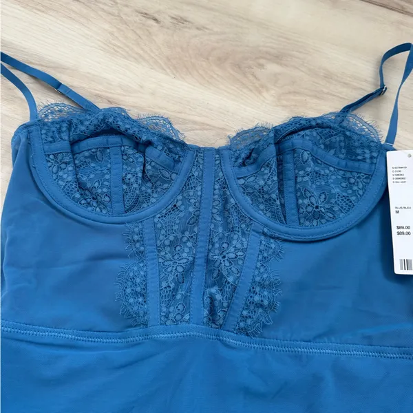 Urban Outfitters Blue Corset Dress - Image 4