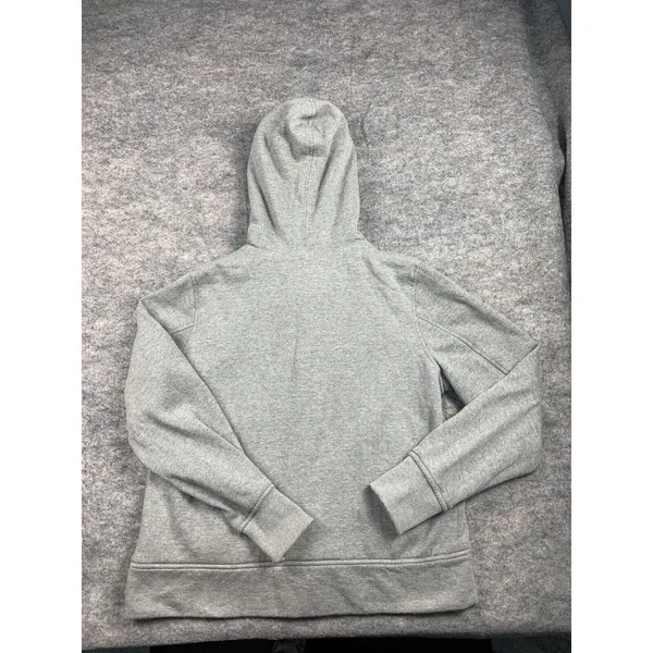 OP XL Hooded Sweatshirt Jacket Faux Fur Gray Full Zip Hooks Womens Long Sleeve‎ - Image 3