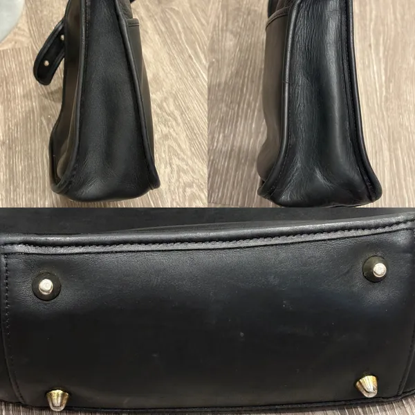 Coach Legacy 9966 Black Leather Shoulder Bag USA Made Brass Hardware Vintage 90s - Image 6