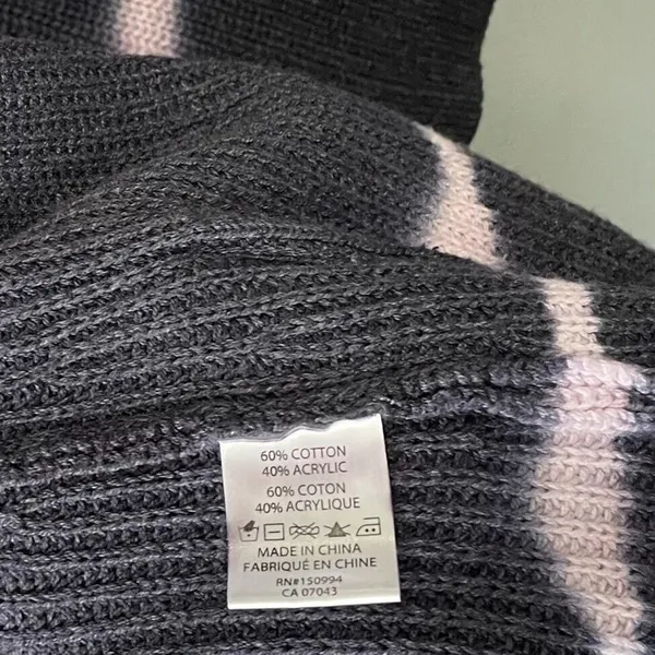 Belle by Belldini Sweater Size Medium Purple Tie Dye Pocket Cardigan Festival - Image 6