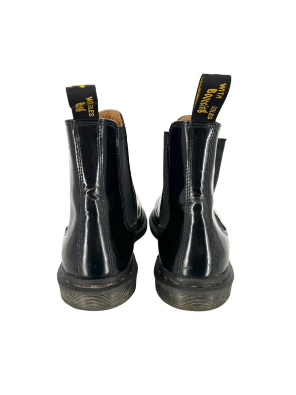 Dr. Martens Graeme II Black Gloss Chelsea Boots Leather Unisex Womens 10 Mens 8 - Image 6