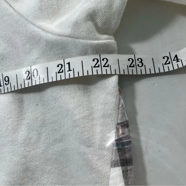 Boutique Mixed Media Striped Top XL Cotton Blend Cuffed Long Sleeve EUC - Image 12