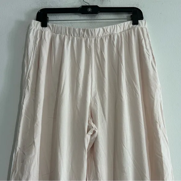 Skin Organic Pima Cotton Long Pajama Set Pink Size 4 XL - Image 4